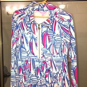 Lilly Pulitzer Skipper Popover in Sailboat print